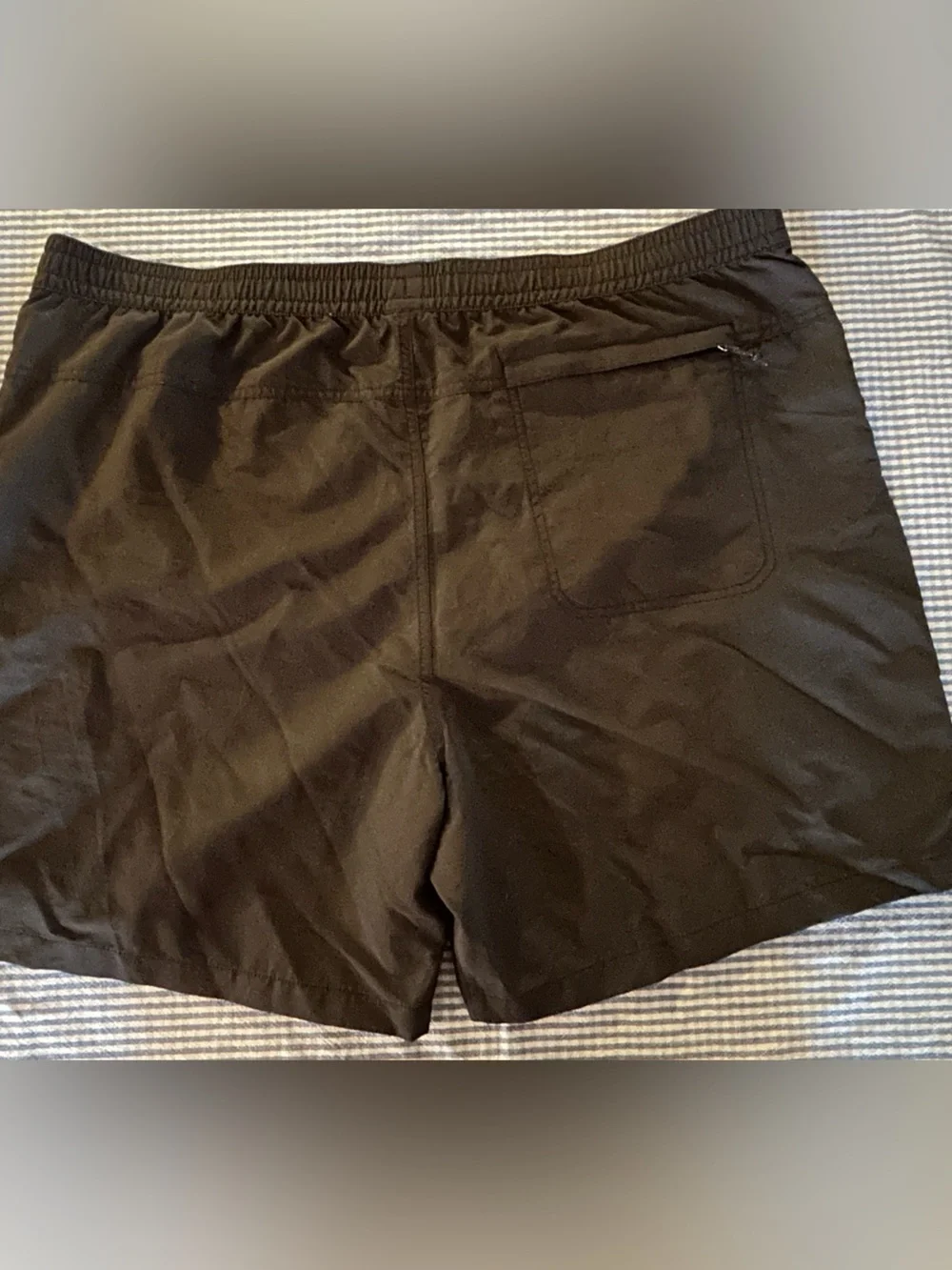 The North Face Men’s Shorts Drawstring Zipper Back Pocket Black/Dark Grey Sz XXL